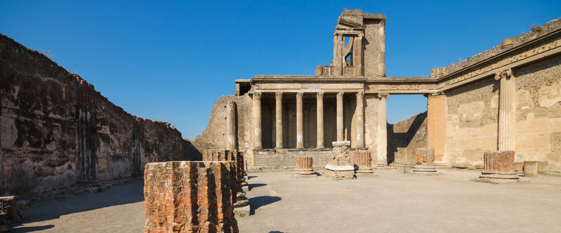 The ancient ruins of Pompeii in Italy