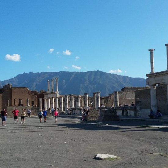 Pompeii ruins, the view of the agora