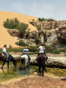 escursione a cavallo in montagna in Marocco